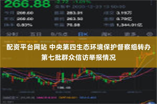 配资平台网站 中央第四生态环境保护督察组转办第七批群众信访举报情况