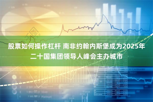 股票如何操作杠杆 南非约翰内斯堡成为2025年二十国集团领导人峰会主办城市