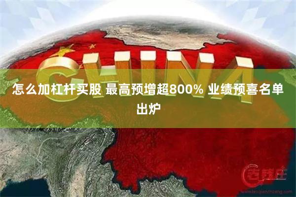 怎么加杠杆买股 最高预增超800% 业绩预喜名单出炉